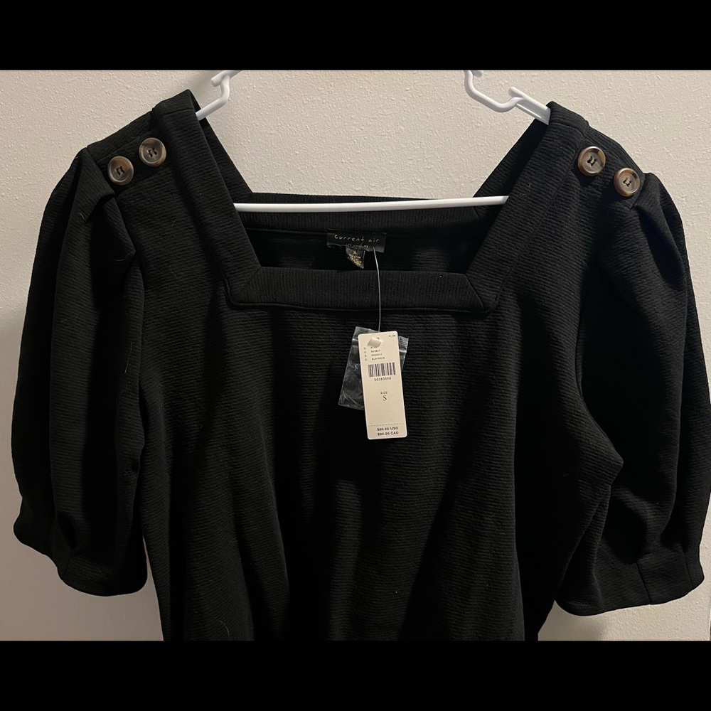 NWT Black Top from Anthropologie, Small